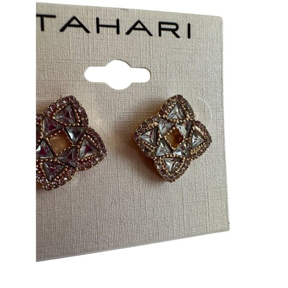 TAHARI Antiqued Jewel Stud Earrings NEW New never worn - Picture 3 of 5